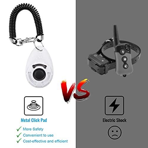 Diyife Dog Clicker for Training, 2 Pack Dog Training Clicker - color: Blue and White