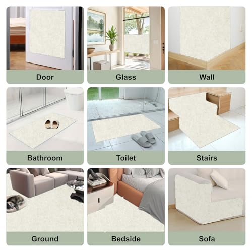 SREBAY Cat Scratch Couch Furniture Protector, Self-Adhesive Scratch Pad - color: Off White, size: 78.7x15.8Inch