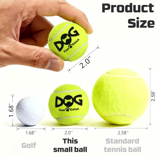INSUM Tennis Balls for Dogs, 12 Pack Colorful Dog Toys Balls - size: Small