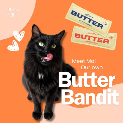 Plum Hill Butter Catnip Toy for Cats - Pack of 2