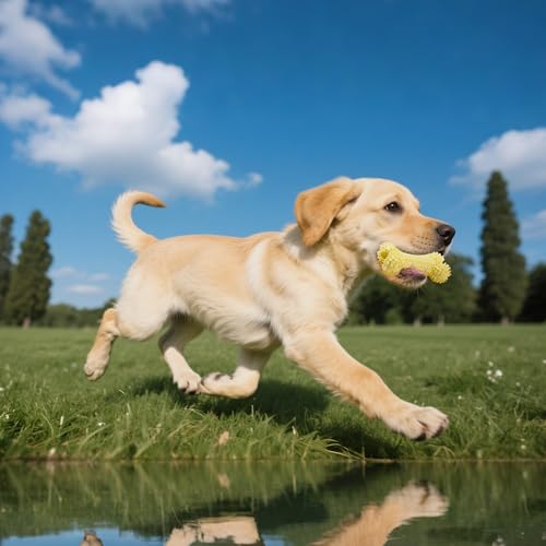 Puppy Toys, Puppy Teething Toys, 9 Pack Soft Durable Rubber Interactive Pink Puppy Chew Toys for Teething to Soothe Gums and Keep Busy, Cute Puppy Essentials (Yellow) - color: Yellow 9-piece set