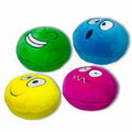 HOLYSTEED Plush Squeaky Dog Toys for Small, Medium Breeds, 2.9" Flat Balls