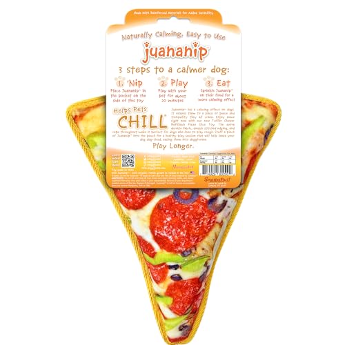 Doggijuana Tuffer Chewer Dog Toy, Supreme Pizza | Plush, Squeaky - size: Standard, style: Supreme Pizza