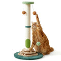 25.6inches Tall Cat Scratching Post, Cute Cat Scratching Post with Groomer