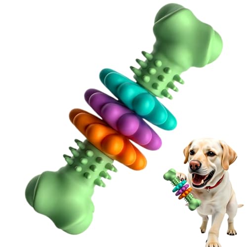 Puppy Teething Toy, Durable Chew Toy for Small Dogs, Interactive Bone Toy to Keep Puppies Busy, Teeth Cleaning Dog Toy for Small Breeds - color: Grenn