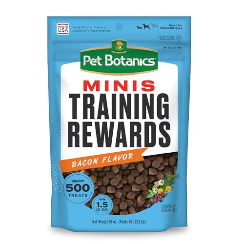 Pet Botanics Training Rewards Mini Soft & Chewy, Bacon Flavor, 10 oz