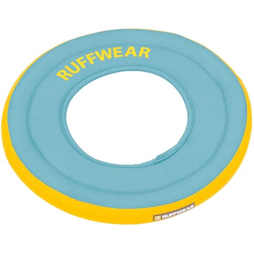Ruffwear, Hydro Plane Flying Disc Dog Toy, Biolumin Blue, 12", Large