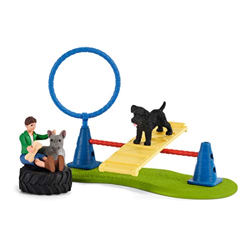 Schleich Farm World - 20Pc Puppy Agility Training Playset - Kids 3+ | 42536 - style: Current Box Style