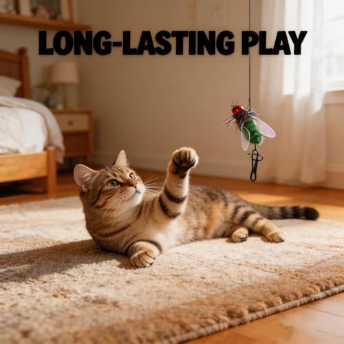 4 PCS Simulation Insect Cat Toy Attachments