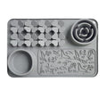 Silicone Lick Mat for Dogs & Cats – Slow Feeder Dog Bowl, Non-Slip Licking Mat for Large & Small Breeds, Puzzle Feeder & Snuffle Mat for Fast Eaters, Interactive Pet Food Mat with Measuring Spoon - color: Grey With Spoon