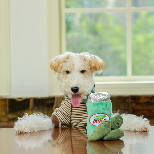CHEWFFON Dog Interactive Toy, Plush Hide and Seek Burrow Puzzle - style: Pickle