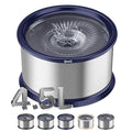 4.5L Stainless Steel Dog Water Bowl, No Spill Water Bowl for Dogs - color: Blue, size: 4.5L