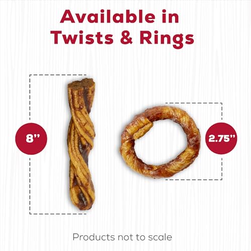 Country Kitchen Rawhide Free Beef Rings Dog Chews, 7 Count - size: 7 Count (Pack of 1)