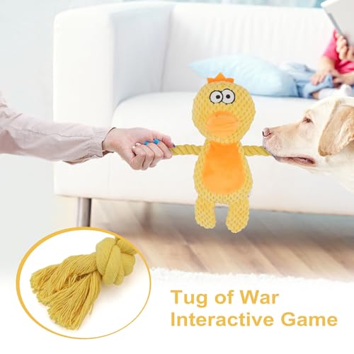 Dog Toys, Dog Squeaker Toys with Crinkle Paper (Yellow Duck) - color: Yellow Duck