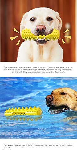 Dog Chew Toys for Aggressive Chewers, Dog Toothbrush Care Cleaning Stick, Puppy Toothing Chew Toy for Small Middle Dog (Yellow) - color: Yellow