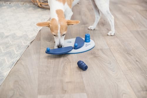 Trixie Push Away Dog Enrichment Toy, Intermediate Level 2 Dog Puzzle, Interactive Treat Game - style: Interactive