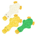 Best Pet Supplies Interactive Squeaky Dog Chew Toy, Ideal Dog Toys for Chewers, Small, Medium & Large Dogs, and Fetch Lovers - Crinkle Duck (White, Yellow & Green), Large - color: Crinkle Duck (White, Yellow & Green), size: Large