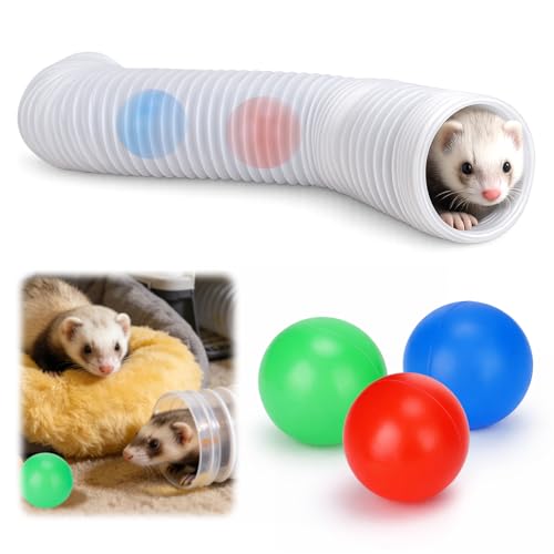 Mity rain Ferret Toys with 3 Balls Inclueded - size: 1PCS