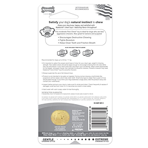 Nylabone Flex Moderate Chew Dog Toy Chicken Small/Regular (1 Count) (Pack of 4) - size: Small (Pack of 4)