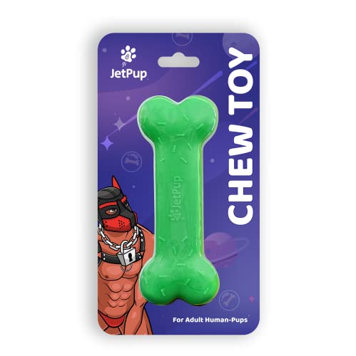 Pup Chew Toy - Bone - Human Grade Chew Toy - Human Pup Play - 100% Food Grade Silicone (Green Bone) - color: Green, size: Large
