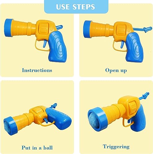Mewlmart Interactive Cat Toys for Indoor Plush Ball Launcher Cat Enrichment Toys Pom Pom Balls 30 Balls - size: 30 Pcs