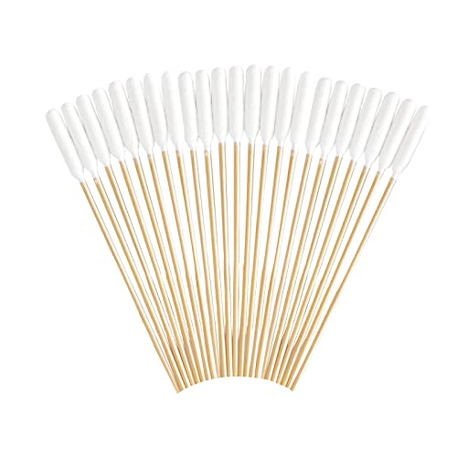 6 Inch Long Cotton Swabs for Dogs ，Cat，Small Pet Ears Cleaning, Pet Cotton Ear Buds Swabs,Ear Cleaning Swabs with Bamboo Handle,Apply for Daily Ear Cleaning Removes Wax, Dirt (100pcs) - size: M 100pcs