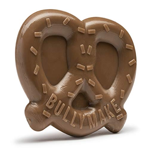 BULLYMAKE Tough Chew Pretzel Dog Toy, Durable Nylon, Aggressive Chewers - style: Pretzel