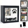 OtterPets Small Dog Urn for Ashes 4 Customizable Displays Ink Paw Print Kit - color: Black Small