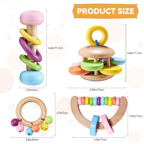AOWPFVV Wooden Bunny Toys,Safe Rabbit Toys for Guinea Pigs,Small Animals