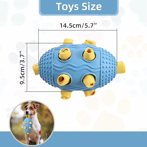 Interactive Dog Toy, Food Dispensing Puzzle Toy for Boredom Relief (Blue) - color: Light Blue