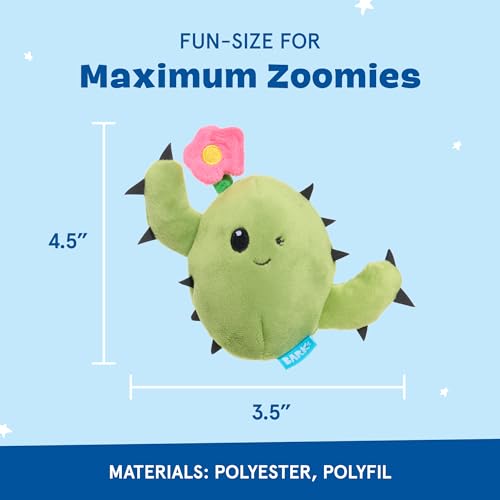 BarkBox Consuela the Cactus 2-in-1 Interactive Plush Dog Toy - color: Consuela - Small
