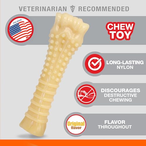 Nylabone Power Chew Textured Bone Dog Chew Toy, Original Flavor, X-Large - size: X-Large