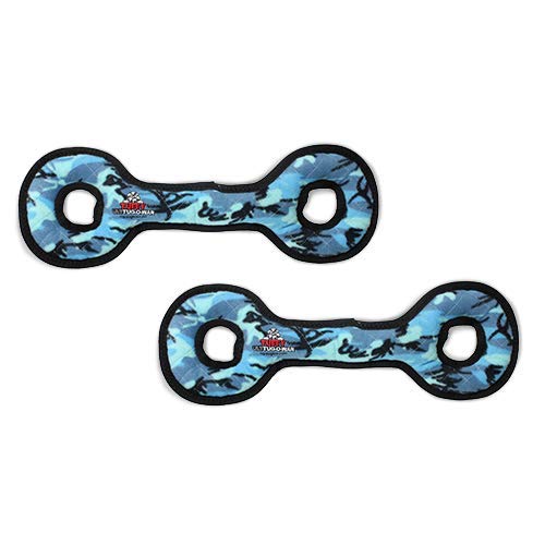 TUFFY® 2 Pack Ultimate TugOWar Ultra Durable Plush Dog Toy - color: 2PK Blue Camo TugOWar