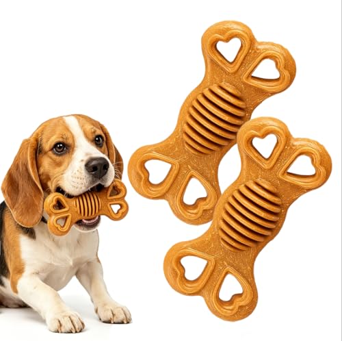 Dog Toys for Aggressive Chewers, Puppy Chew Options for Teething, Durable Design for Small to Medium Breeds, Ideal for Gentle or Moderate Chewing Needs（2 Pack）