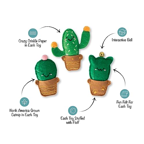 Fringe Studio Plush Cat Toy Set, Cat-Us Friends, Mini 3 Piece Set, Pet Shop Collection (904033) - color: Cat-Us Friends