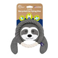 PAWSPIK 2-in-1 Flying Disc & Tug-of-War Dog Toy, Sleepy Sloth - style: Sleepy Sloth