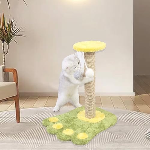 M8 Cat Scratching Post Replacement,4PCS Cat Tree Replacement Post 15.7 in Natural Sisal Kitty Scratcher Refill Poles DIY Scratch Tower Repair Pole for Kittens Furniture Spare Parts - color: 【White】