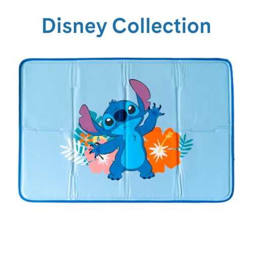The Green Pet Shop Cool Pet Pad - Extra Small, Disney’s Stitch - Self-Cooling, Pressure Activated Mat for Dogs & Cats from 0-8 lbs - Non-Toxic Gel, No Water Needed - color: Stitch, size: X-Small