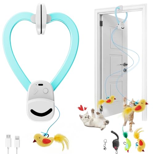 CATPICK Automatic Cat Toy for Indoor Cats, Interactive Doorway Hunting Toy
