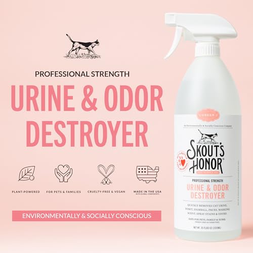 SKOUT'S HONOR Cat Urine and Odor Destroyer, 35 oz - size: 35 Fl Oz (Pack of 1)