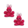 MIGHTY® 2 Pack Microfiber Small RabbitDog Toys - color: 2PK Pink Rabbit