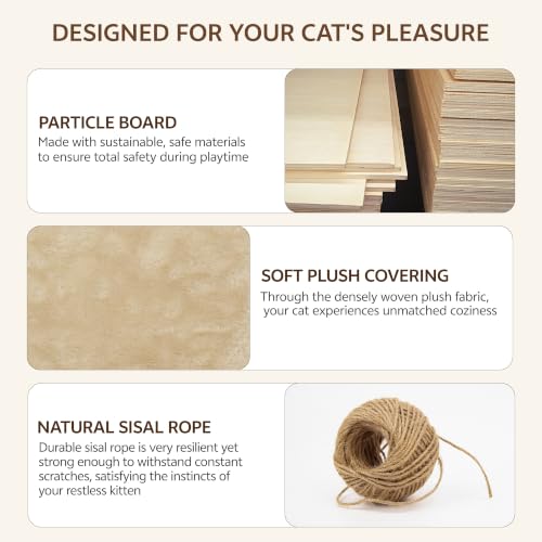 13-in-1 Cat Wall Shelves, Moon & Bridge Cat Wall Furniture, Grey - color: Grey, size: 13-in-1