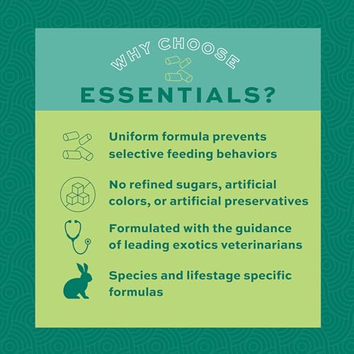 Oxbow Essentials Adult Rabbit Food, Timothy Hay Rabbit Pellets, USA, 25 lb - size: 25 Pound (Pack of 1)