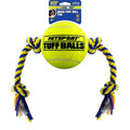 PetSport Mega Tuff Ball Tug Dog Toy - Mega Tennis Balls for Large Dogs, Dog Tug Toys, Great for Boredom & Aggressive Chewers, Dog Toy, Certified Non-Toxic, Won’t Wear Down Teeth - 6" - size: 6 inch (Pack of 1)