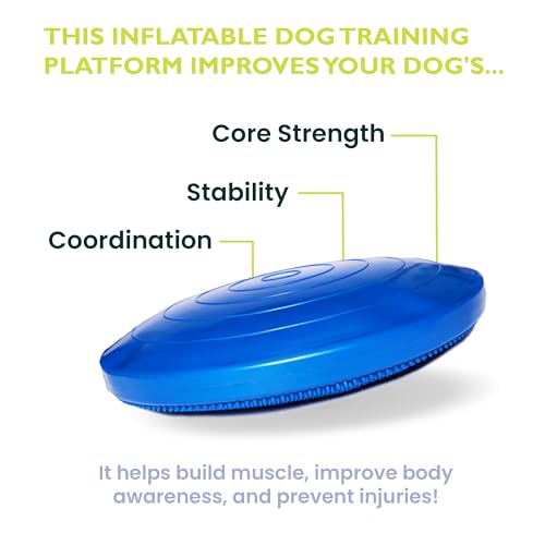 FitPaws® Dog Balance Disc, Exercise Equipment, Rehabilitation + Training, - color: Blue, size: 22"