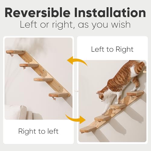 FUKUMARU Cat Climbing Shelf Wall Mounted, Large - size: Large - Bidirectional