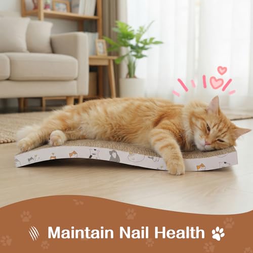 16 Pcs Cardboard Cat Scratching Board Bulk, Wavy - style: Wavy