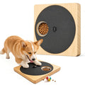 Dog Nail Scratch Board with Treat Box, 3-in-1 Wooden Pet Scratch Board for Nails, Adjustable Resistance Dog Nail File Toy for Stress-Free Grooming, Slow Feeder Puzzle Toy for Dogs