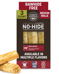 Earth Animal No Hide Dog Chews - Rawhide Free Medium Rolls 3 Count Beef - size: 3 Count (Pack of 1)