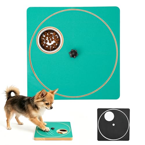 Keaber Dog Nail Scratch Board with Treat Box, Interactive Dog Puzzle Toy